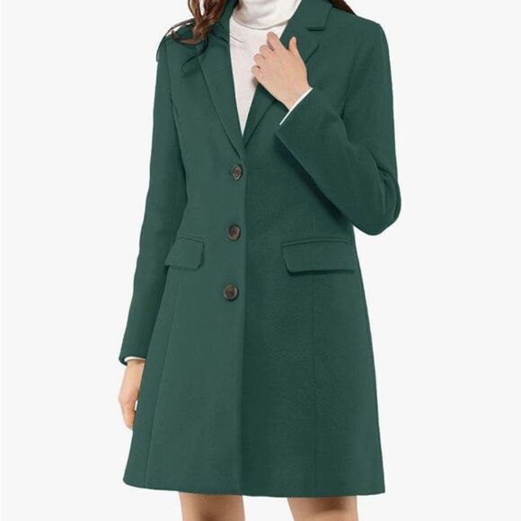 ALLEGRA K FOREST GREEN OUTERWEAR WINTER JACKET - Picture 1 of 9